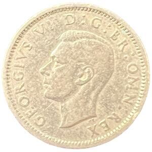 1949 SIXPENCE BRIDAL LUCKY MONEY SHOE